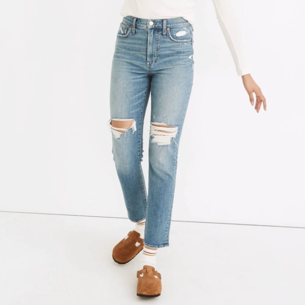 Madewell The Perfect Vintage Jeans Distressed Size 25